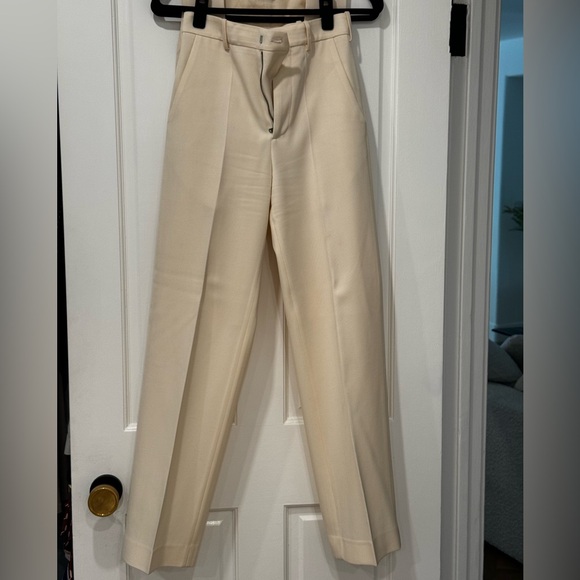 Raey Cream Two-Piece Waistcoat/Vest and Trouser Set UK 4 (US 0) - Picture 3 of 4